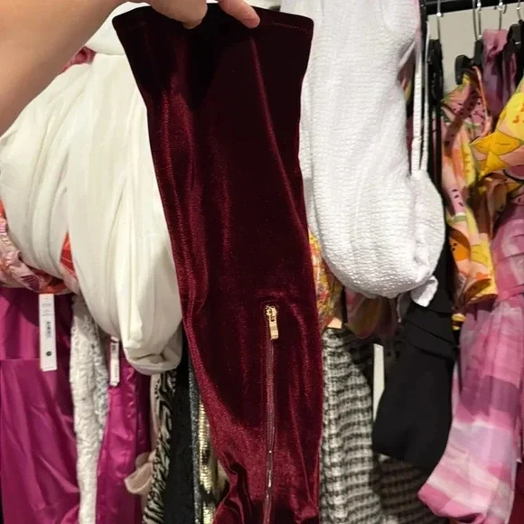 Smash Shoes Women's Malia Extra Wide Calf Block Heels Over-the-Knee Boots - Exte - Picture 4 of 7